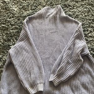 Blue turtle neck sweater
